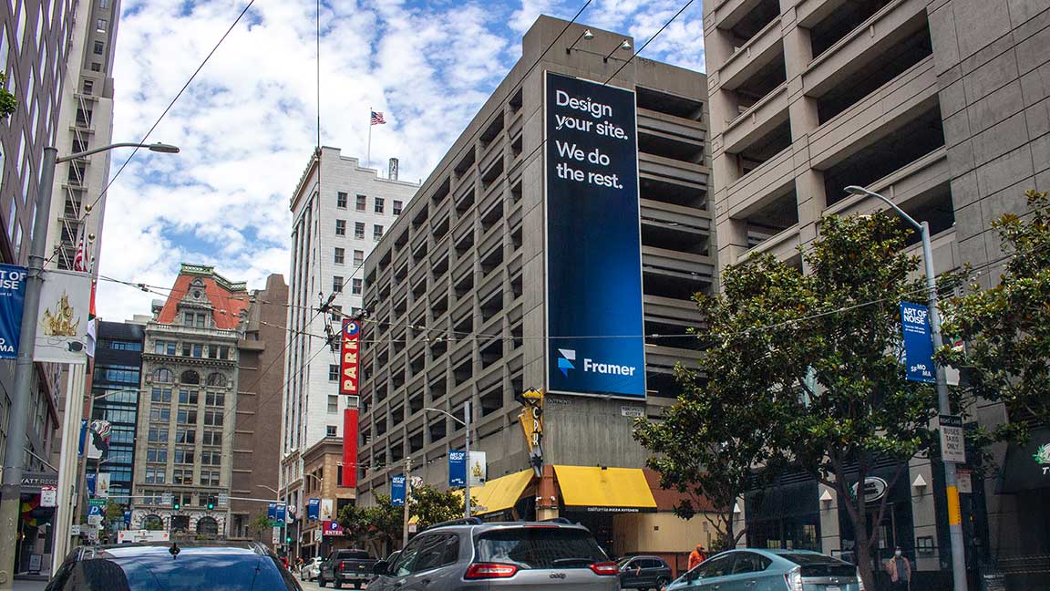 Framer wallscape in San Francisco