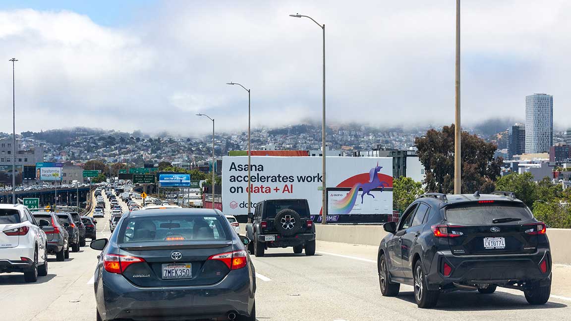 Databricks billboard in San Francisco