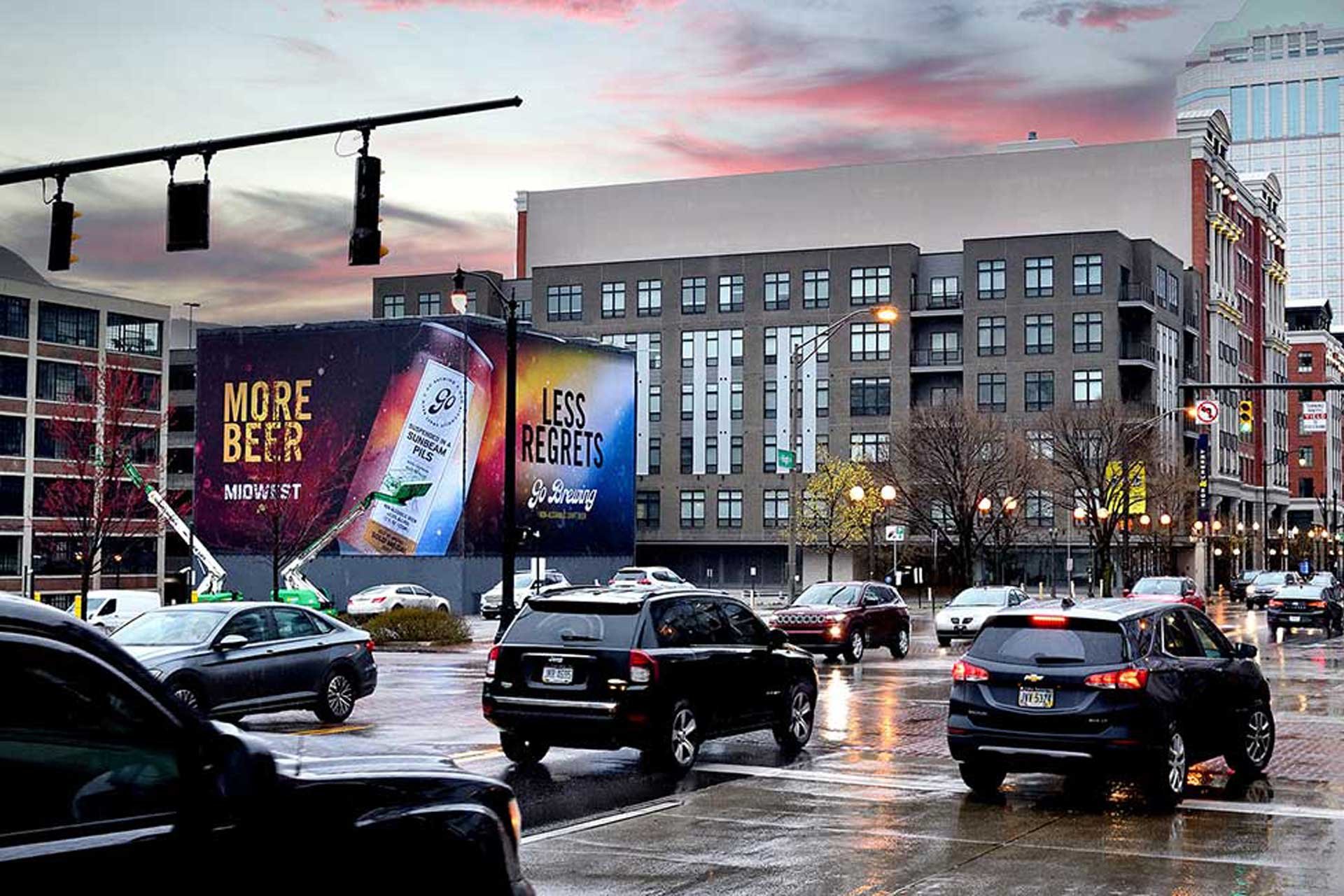 out of home billboard advertising go brewing