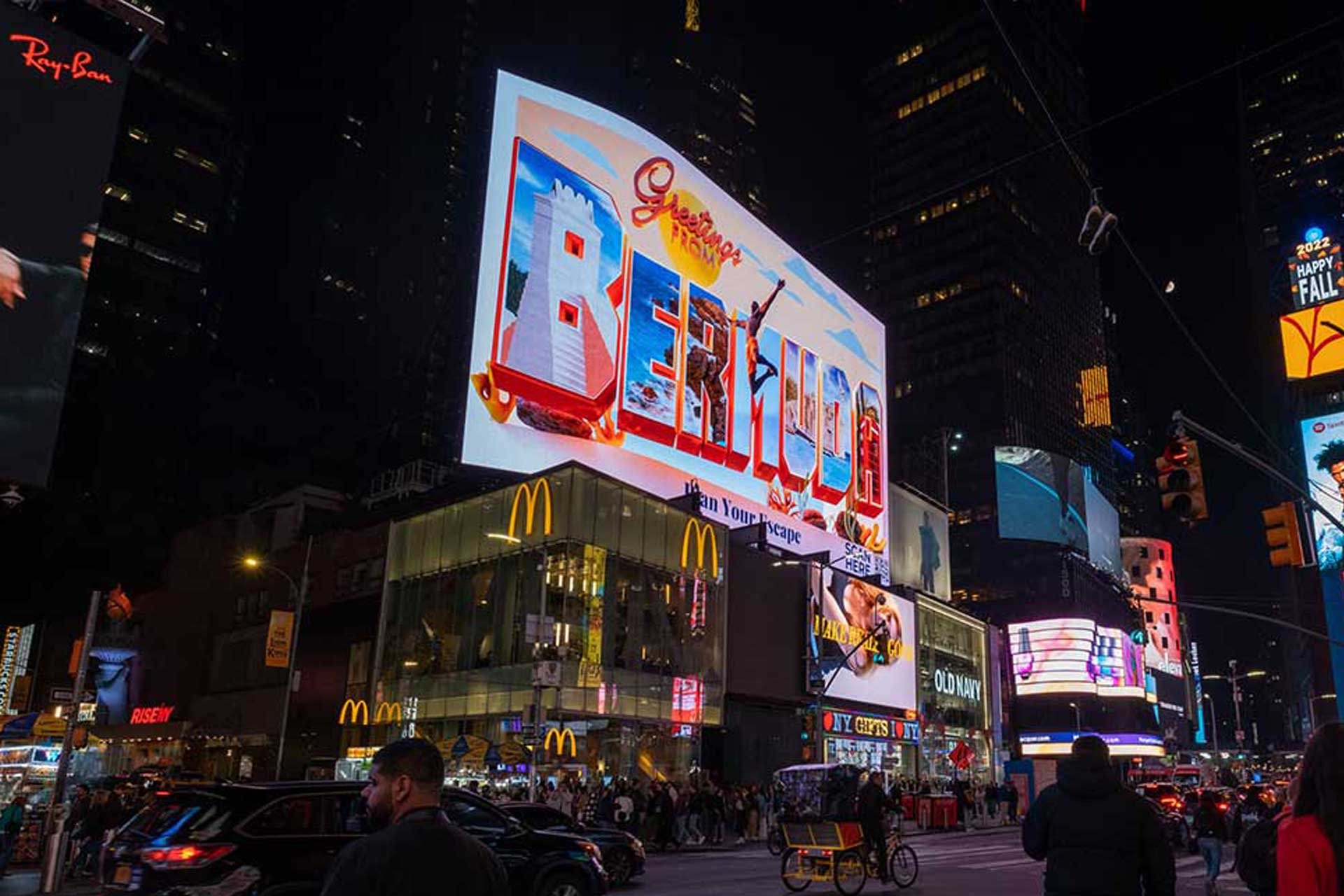 travel campaigns new york city out of home advertising bermuda