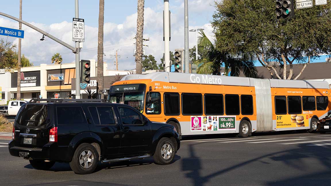 99 Cents Only transit advertising on Los Angeles bus