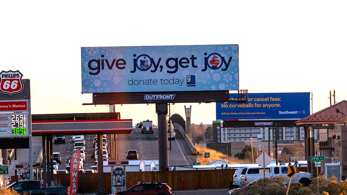 Goodwill digital billboard