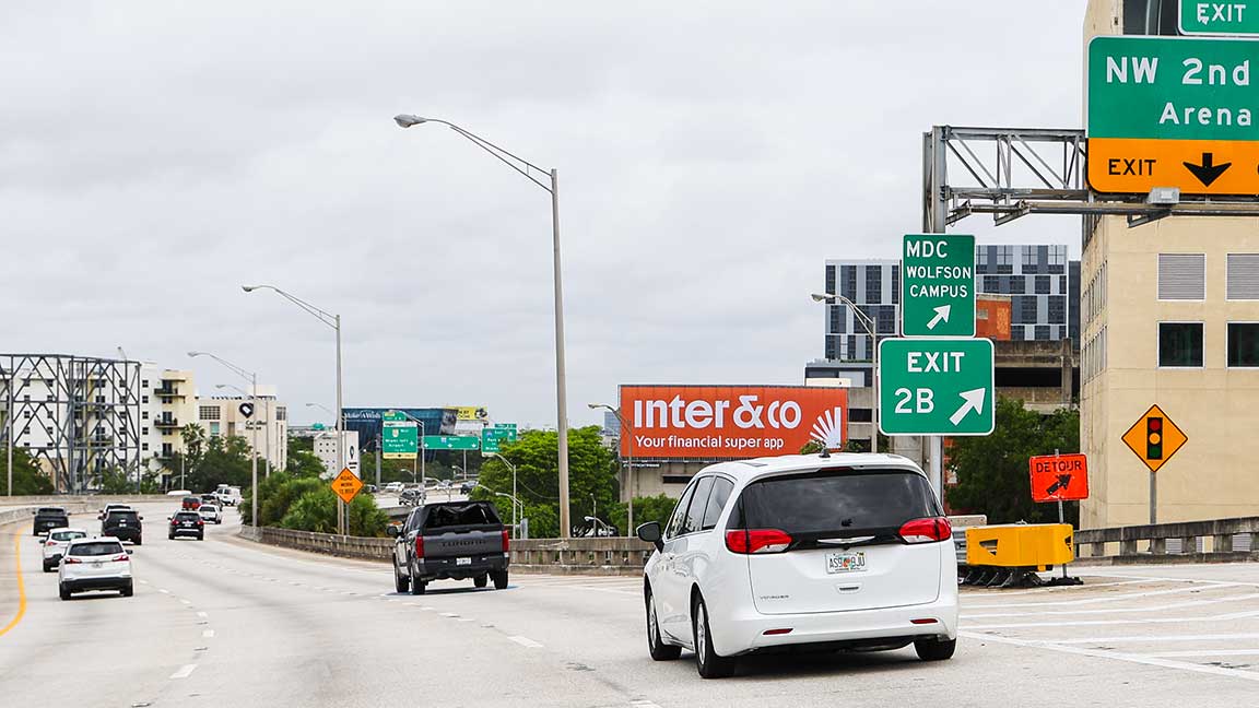 Inter&Co out of home advertisement in Miami on wallscape