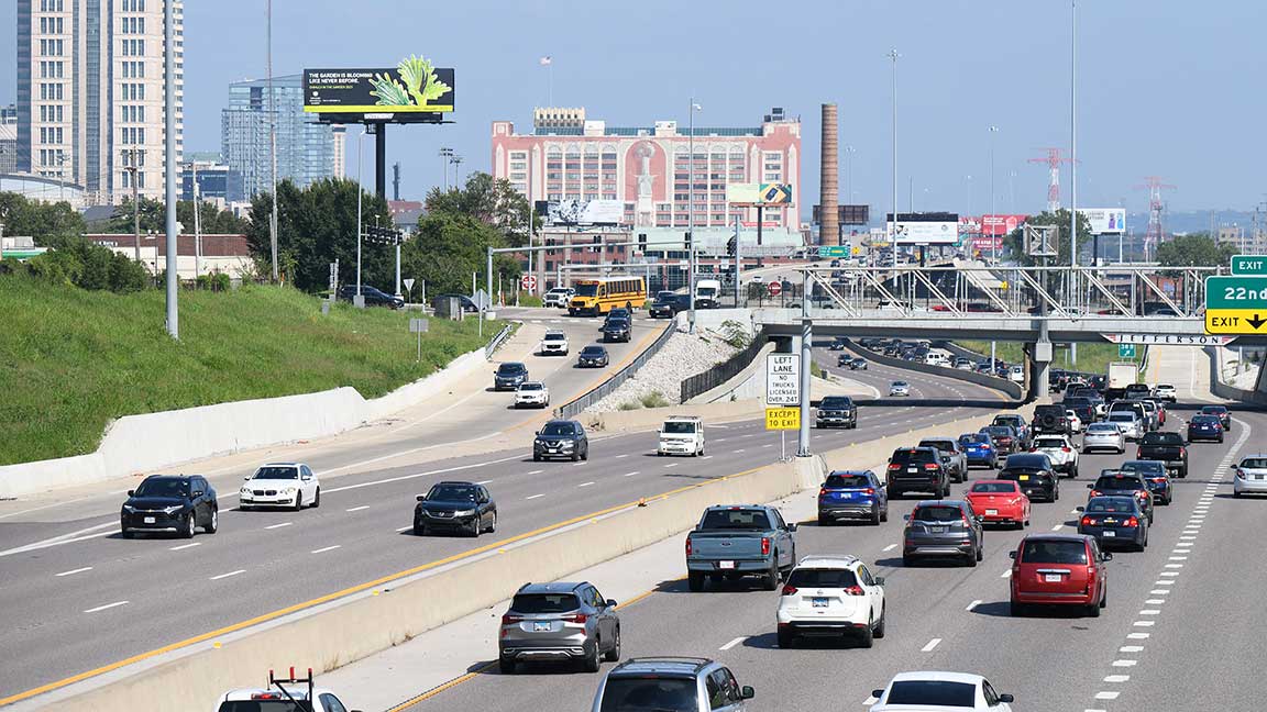 OUTFRONT bulletin billboards along St. Louis highway