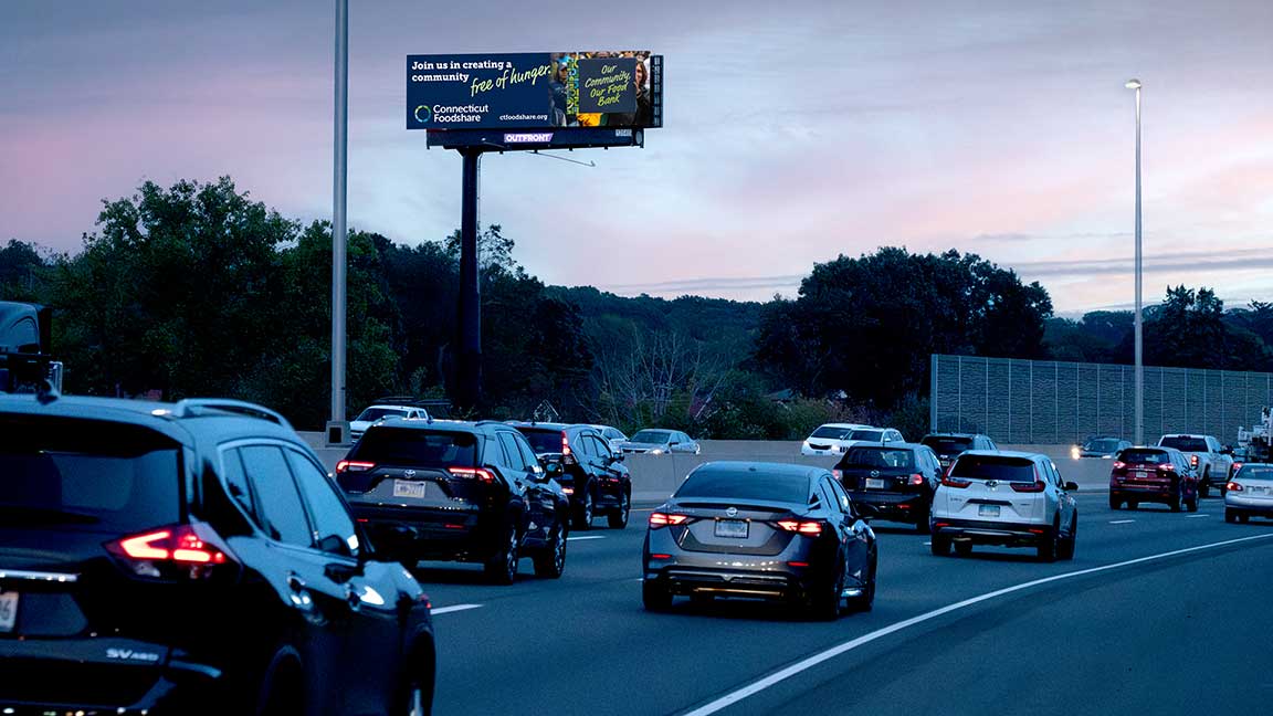 out of home billboard advertising connecticut food share