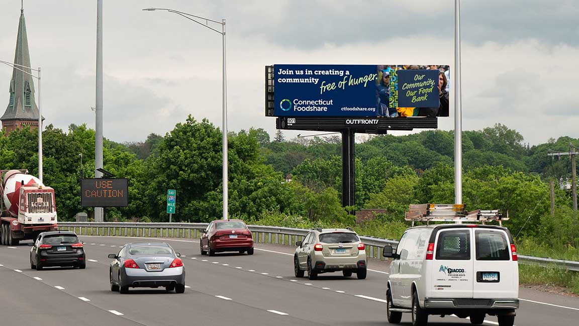 out of home billboard advertising connecticut food share