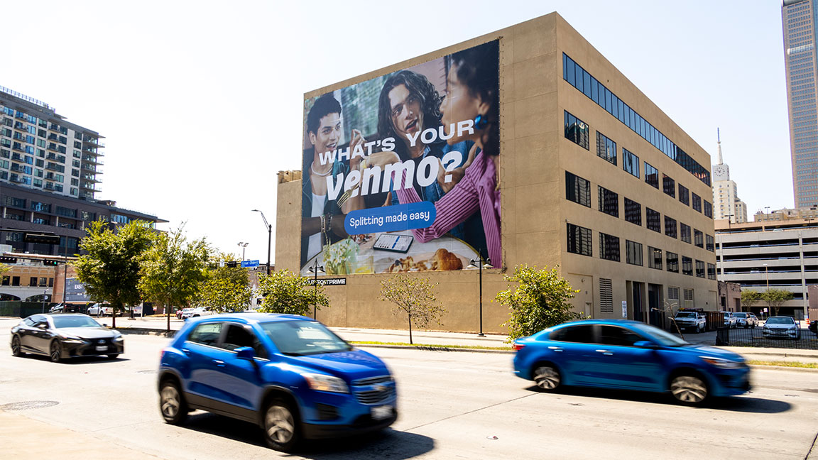 Venmo wallscape in Dallas