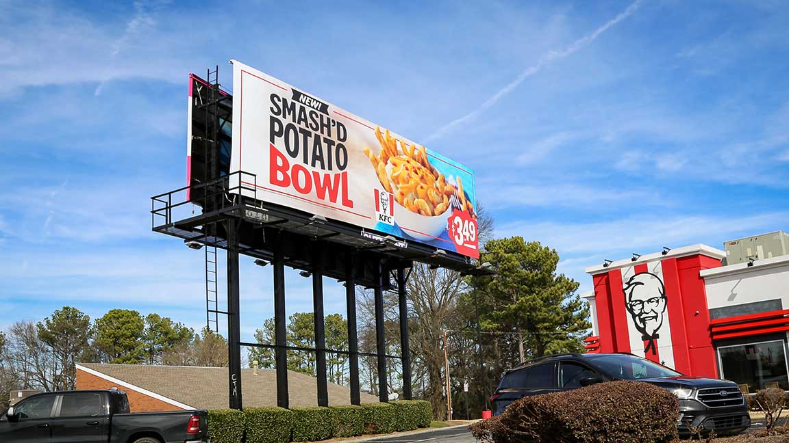 KFC billboard in Atlanta