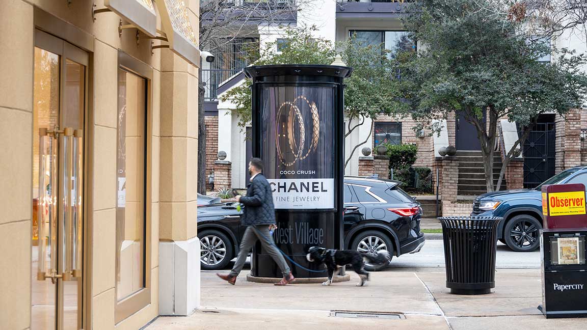 Chanel kiosk in Dallas