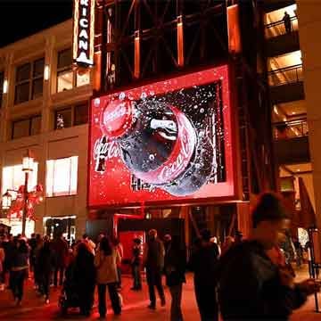 out of home digital billboard advertising new york city coca cola