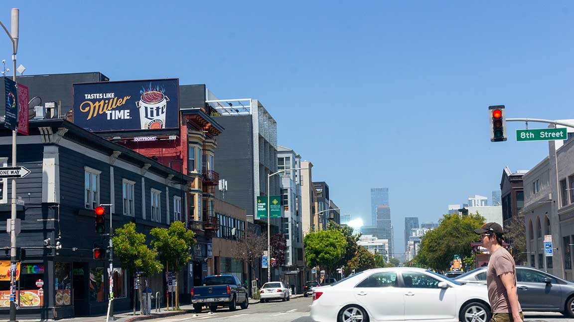 Miller Lite billboard in San Francisco