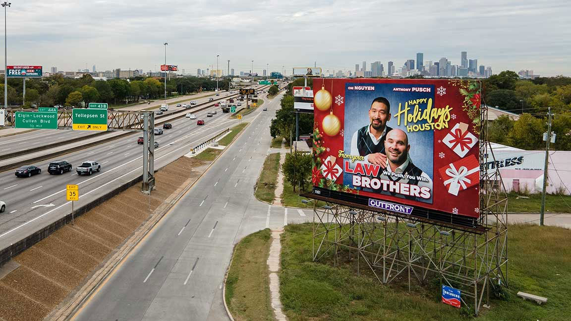 out of home billboard advertising houston stepbrothers pusch and nguyen