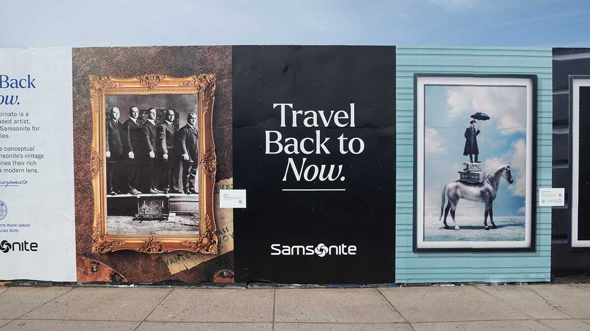Samsonite Travel Back to Now campaign