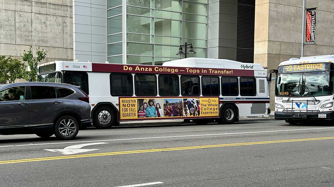 Bus advertising in San Francisco