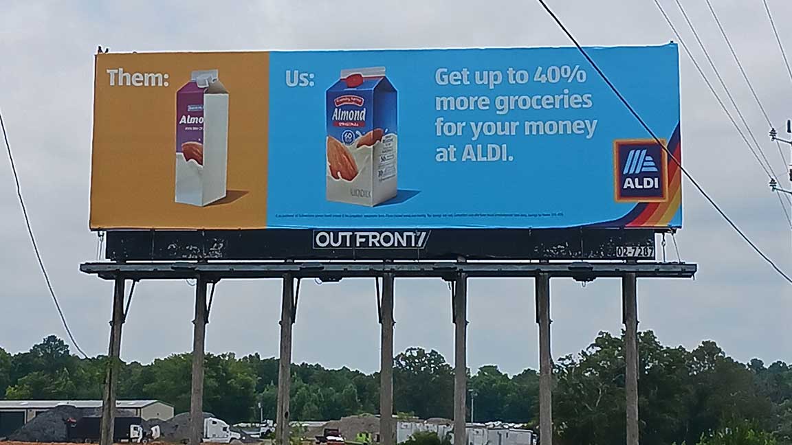 Billboard for ALDI 