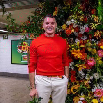 zyrtec brand activaction with lewis miller in union square out of home advertising