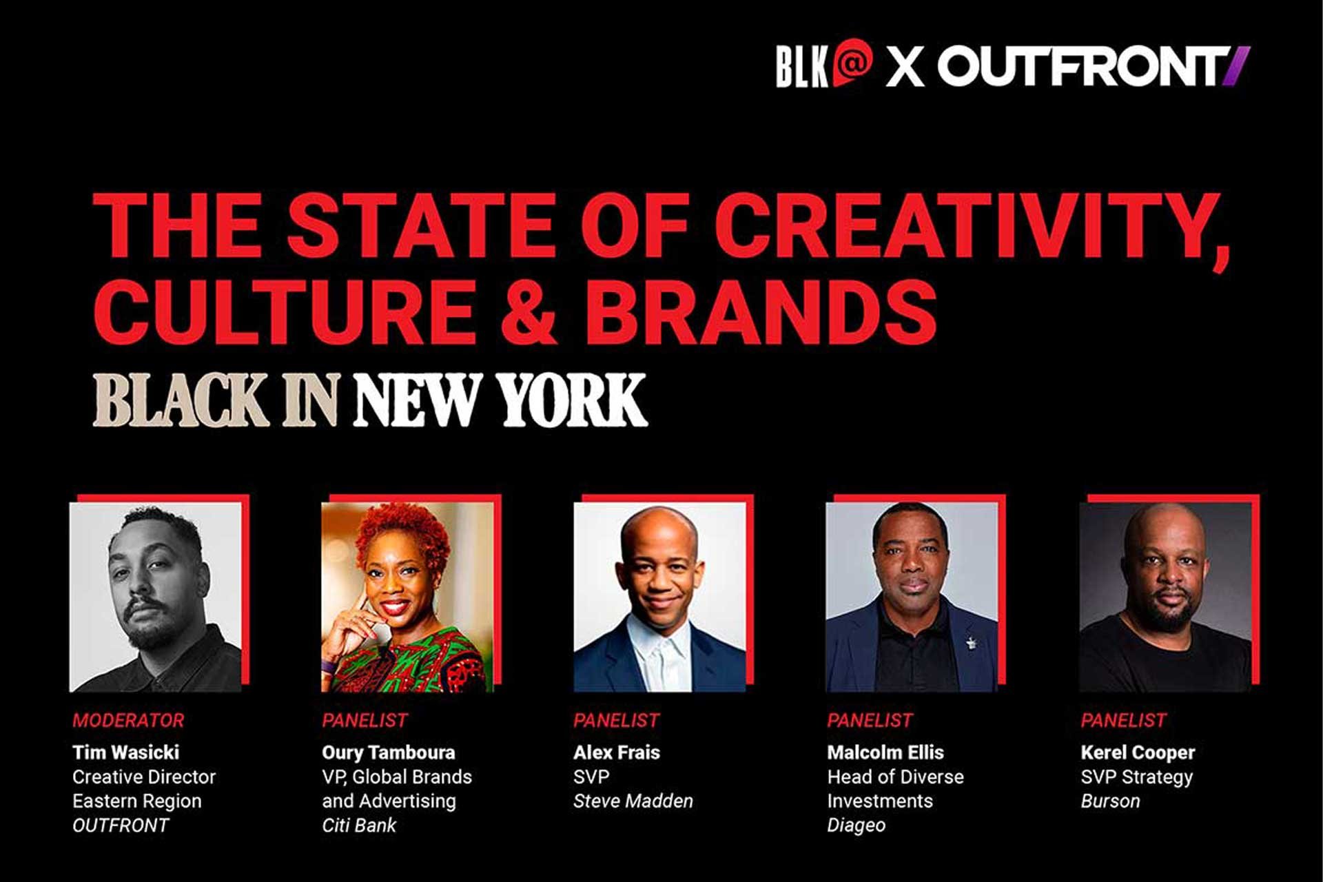 black@ the bigger picture black in new york panel out of home advertising