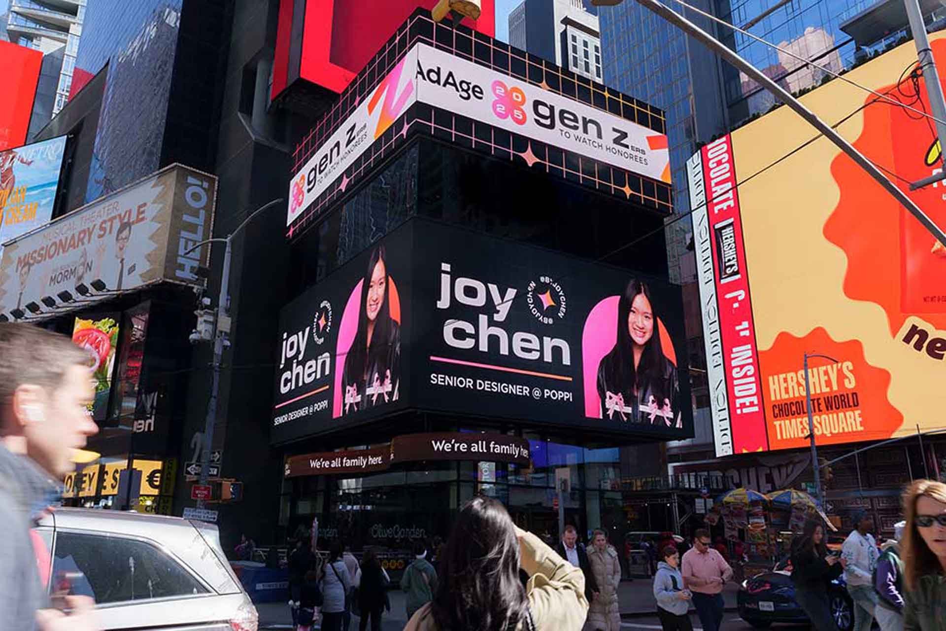 gen z ad age digital out of home billboard advertising at time square