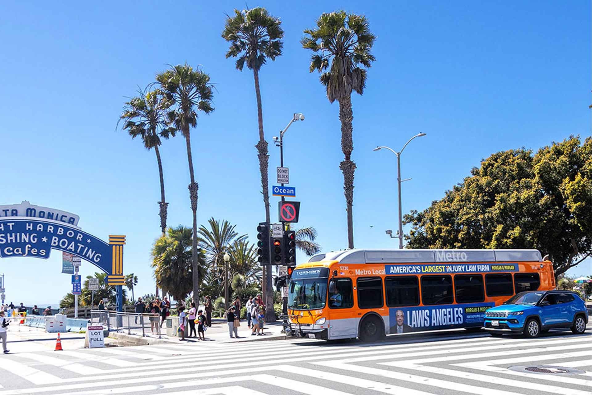 los angeles metro bus transit out of home advertising