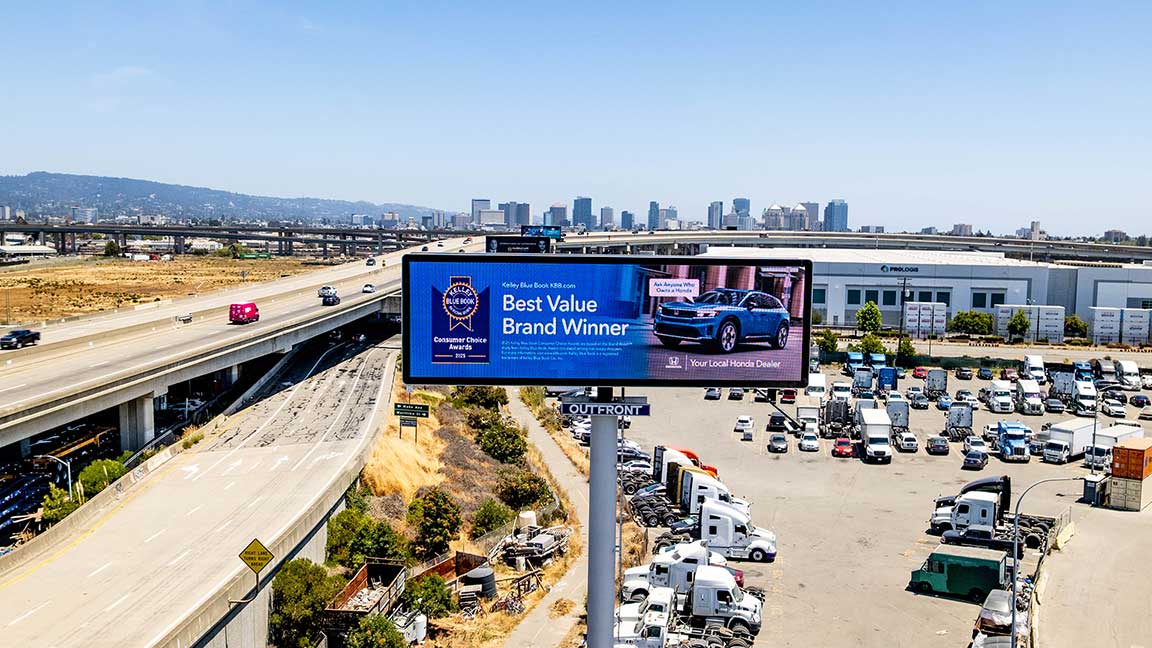 Digital billboard for Norcal Honda