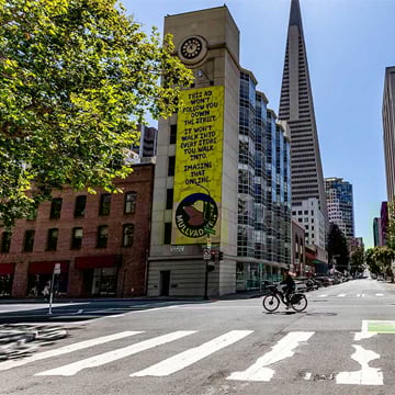 mullvad vpn wallscape out of home advertising in san francisco