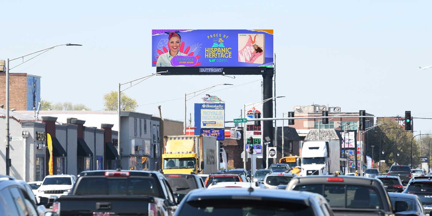out of home billboard advertising hispanic heritage month 2023