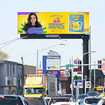 hispanic heritage month 2023 billboard advertising