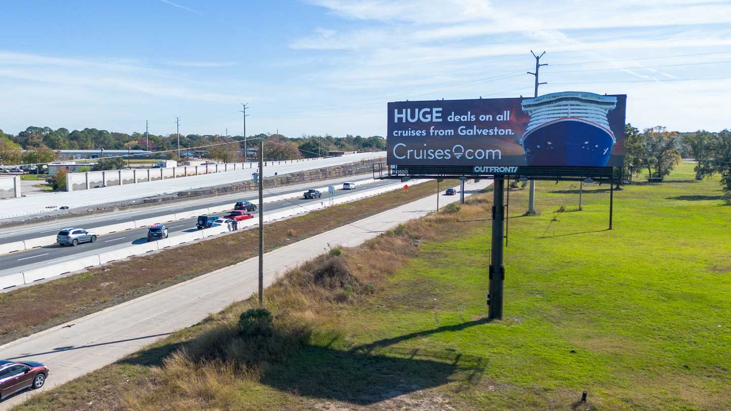 out of home billboard advertising houston texas cruises
