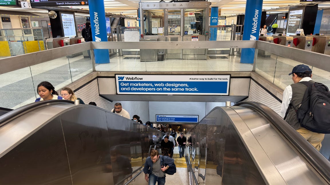 out of home transit advertising san francisco webflow