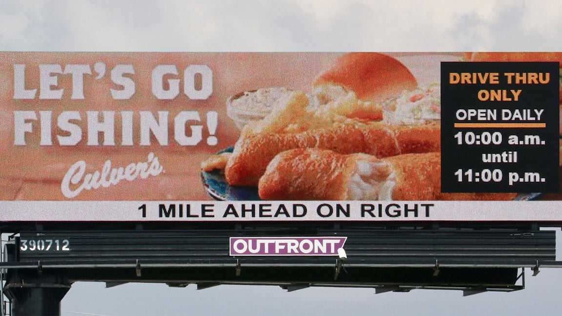 out of home advertising billboard culvers