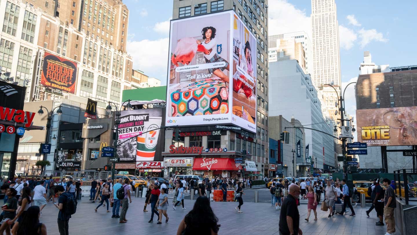 out of home digital billboard advertising times square new york city ebay