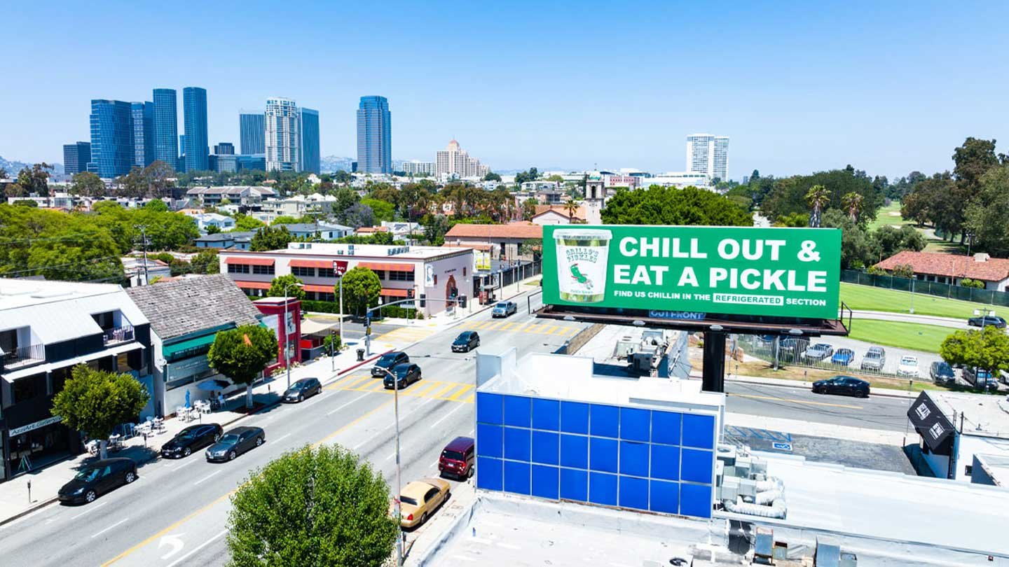 out of home billboard advertising los angeles grillos pickles