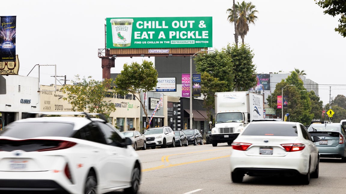 out of home billboard advertising grillos pickles