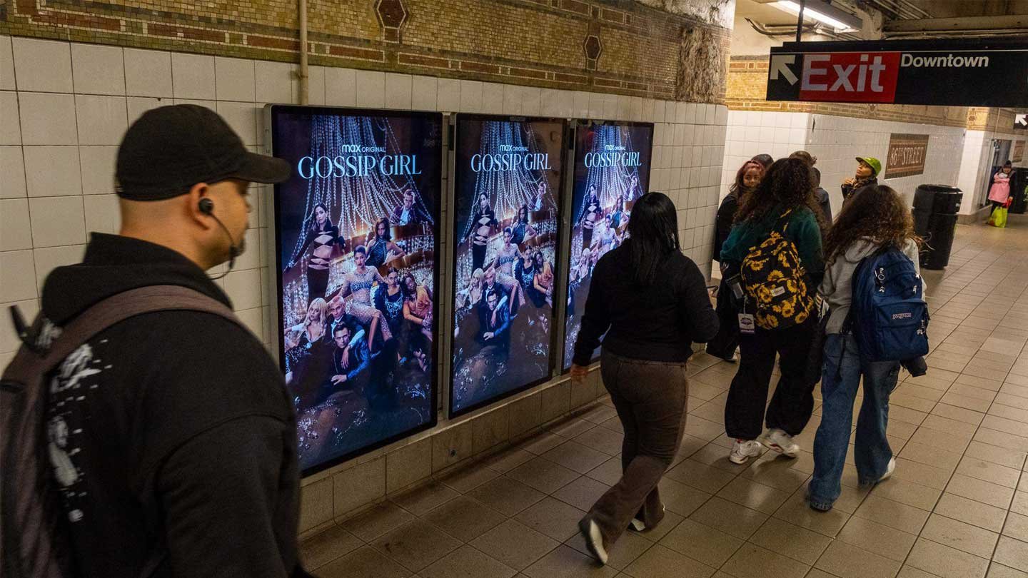 out of home digital transit advertising new york city hbo max