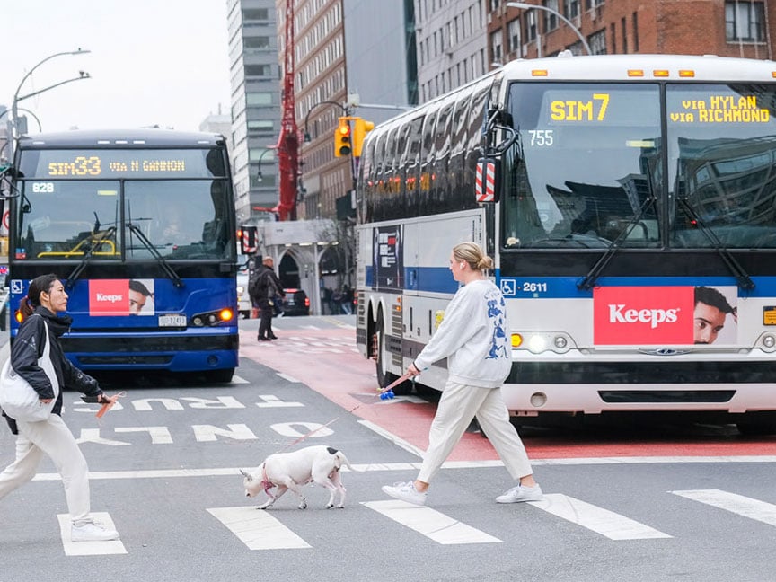 keeps mta bus advertising in new york city