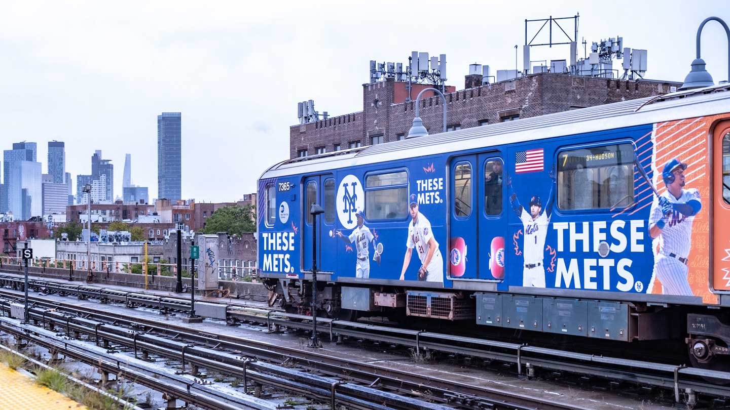 out of home transit advertising new york mets