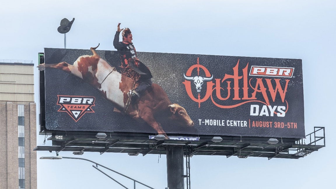 out of home billboard advertising kansas pbr