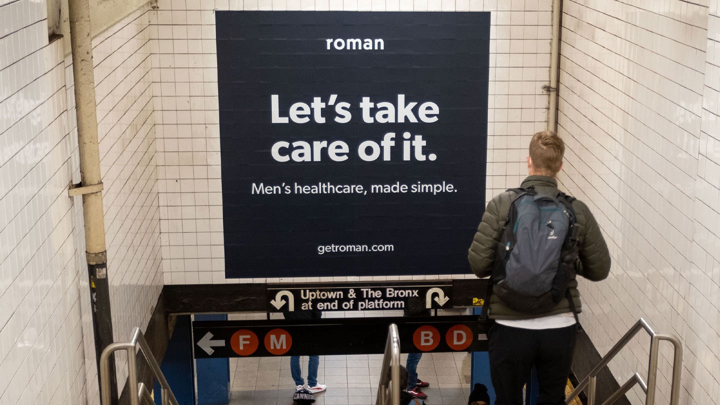 out of home subway advertising new york city ro telehealth