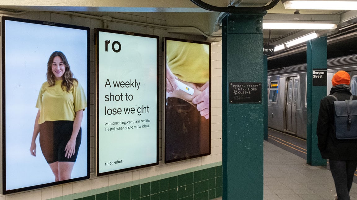 out of home digital transit subway advertising ro telehealth new york city