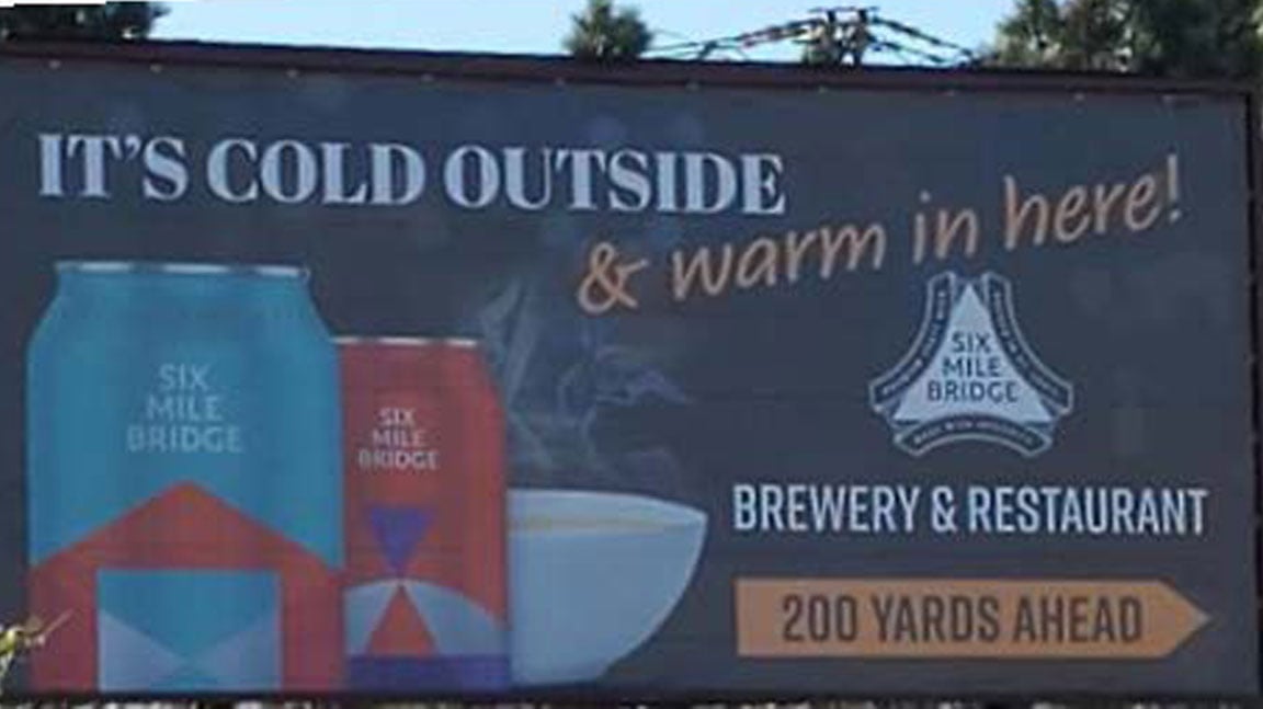 out of home billboard advertising six mile bridge