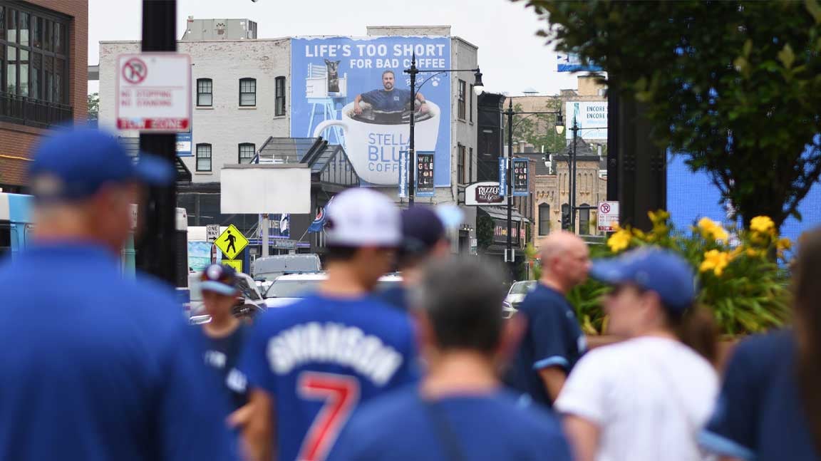 out of home billboard advertising walls stella blue coffee