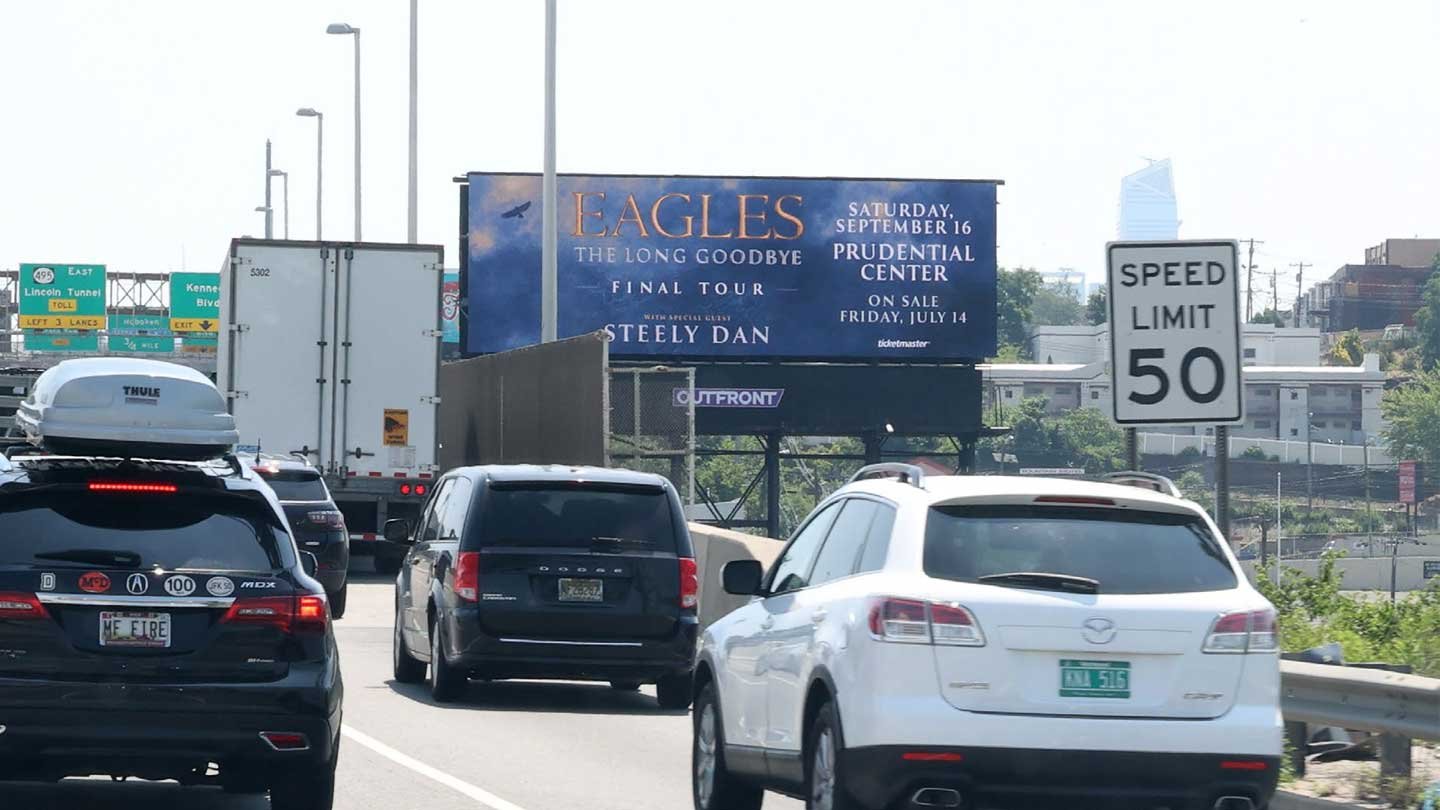 out of home billboard advertising the prudential center eagles