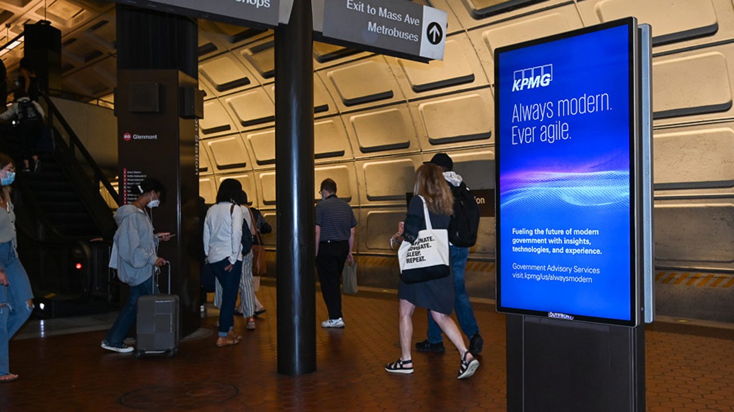 kpmg federal digital liveboard out of home advertising in new york city