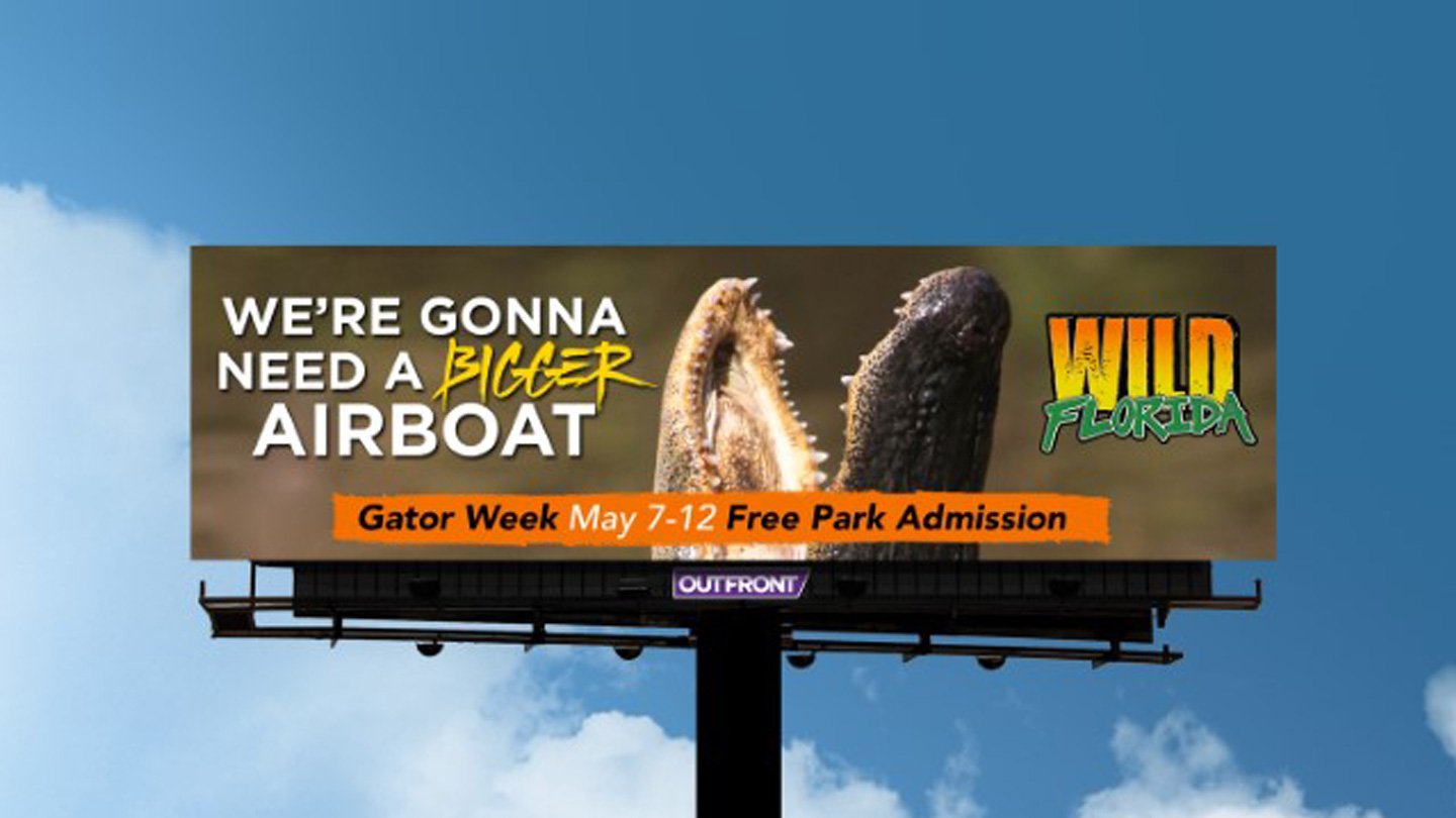 out of home billboard advertising wild florida