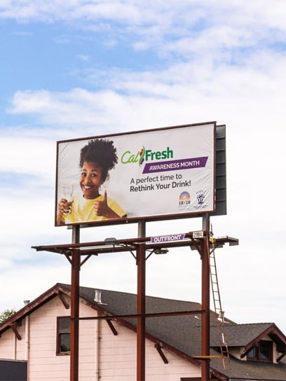 out of home advertising calfresh billboard