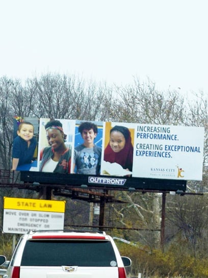 out of home advertising kansas city public schools billboard
