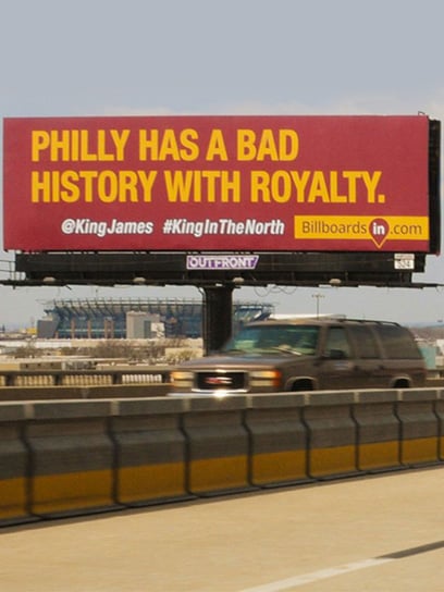 out of home advertising lebron james billboard