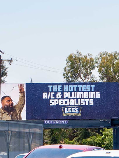 out of home advertising lees air billboard