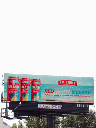 out of home advertising smirnoff ice billboard