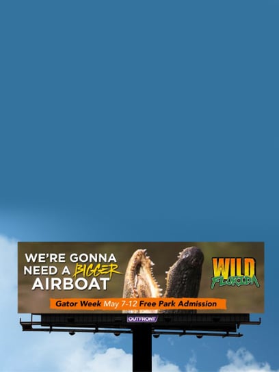 out of home advertising wild florida billboard